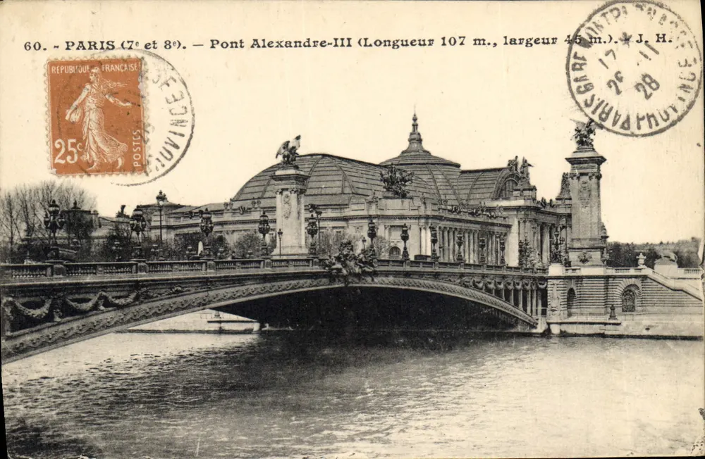 Paris (7e e 8e) — Pont Alexandre-III — J. H. editora - Frente