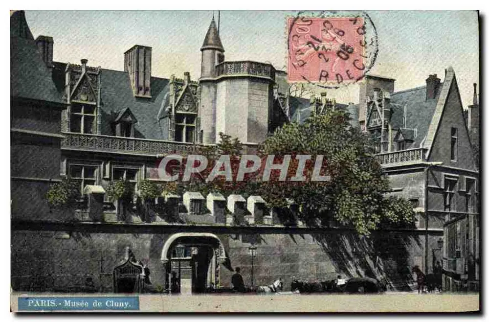 Paris - Museu de Cluny — editor S. editor 1906 - Frente