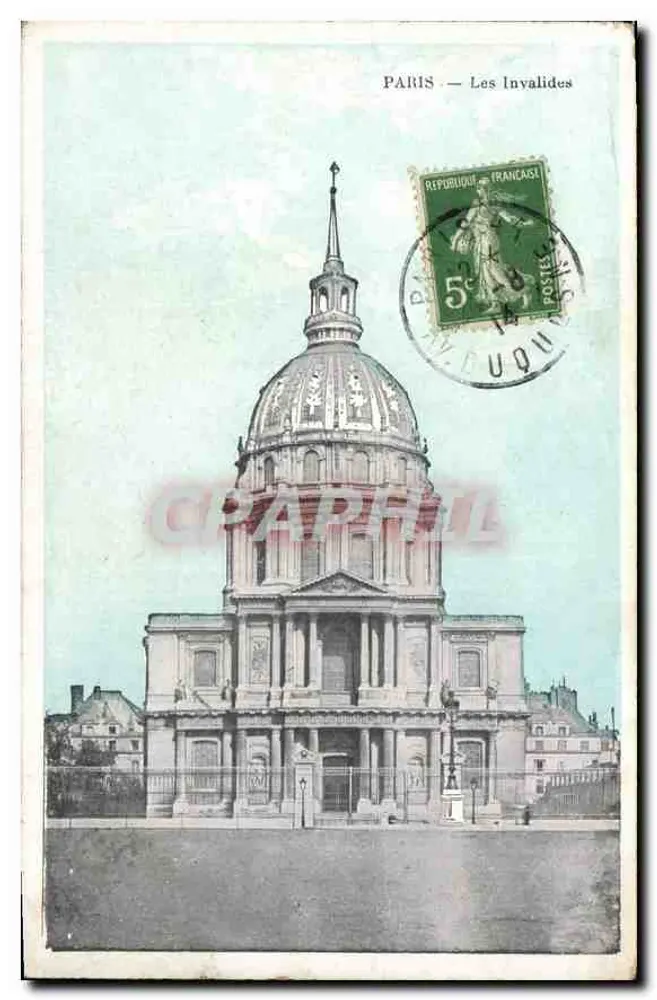 Paris — Les Invalides — Editora não visível, número de série ilegível - Frente