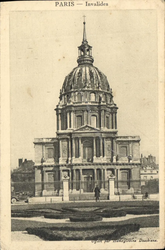 Paris — Invalides — Oferecido por Hémoglobine Deschiens - Frente