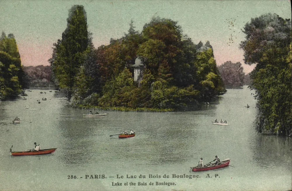 Paris — Le Lac du Bois de Boulogne — A. P. n° 286 - Recto