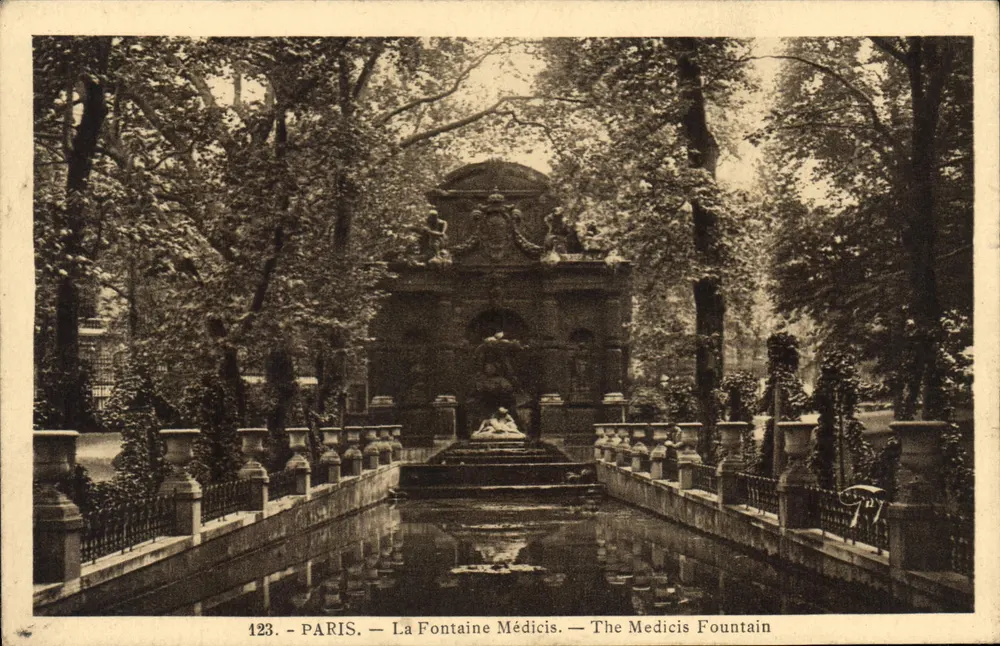 Paris — A Fonte Médicis — A Fonte dos Médicis — n°123 - Frente