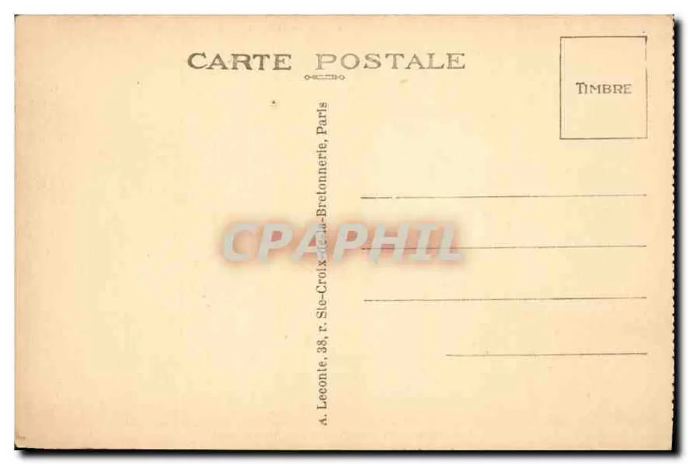 Paris - Der Boulevard des Italiens und der Boulevard Haussmann — A. Leconte, Paris - Rückseite