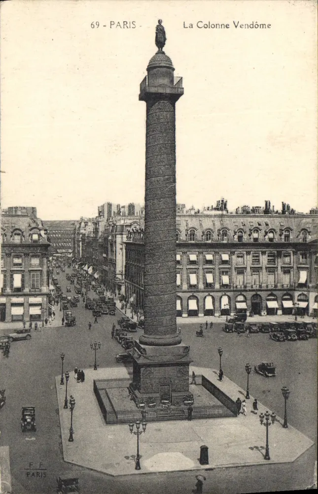 A Coluna Vendôme — Paris — editor F.F. Paris, n° 69 - Frente