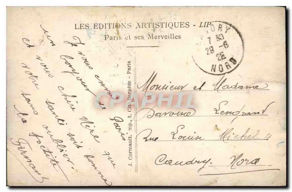 PARIS — Das Rathaus und der Pont d'Arcole — LES ÉDITIONS ARTISTIQUES - LIP - Rückseite