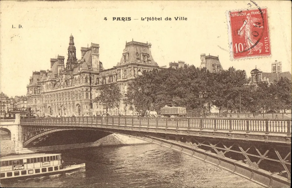 Paris — O Hôtel de Ville — L. D. - Frente