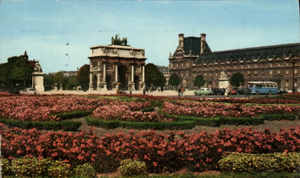 Die Tuileries und der Arc de Triomphe du Carrousel — Paris — Éditions du Globe - Vorderseite
