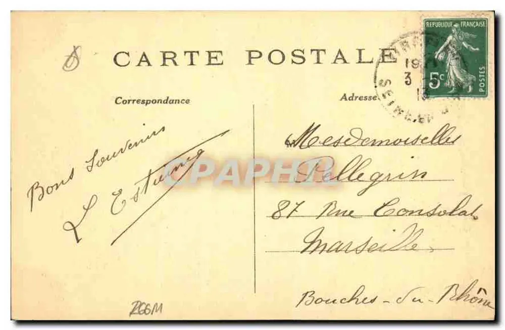 Paris - Bois de Boulogne - La Ferme du Pré-Catelan - C.M. n°340 - Verso