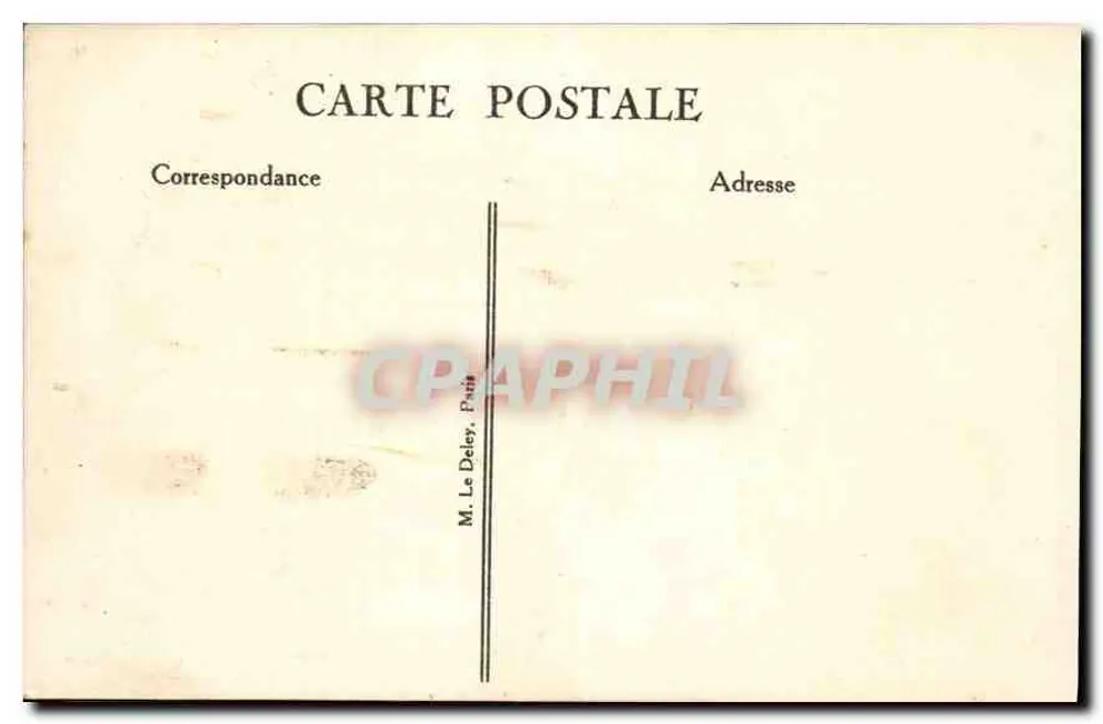 Paris — Ilha da Cidade — Ilha da Cidade — Editor: Le Deley, Paris, n° 4036 - Verso
