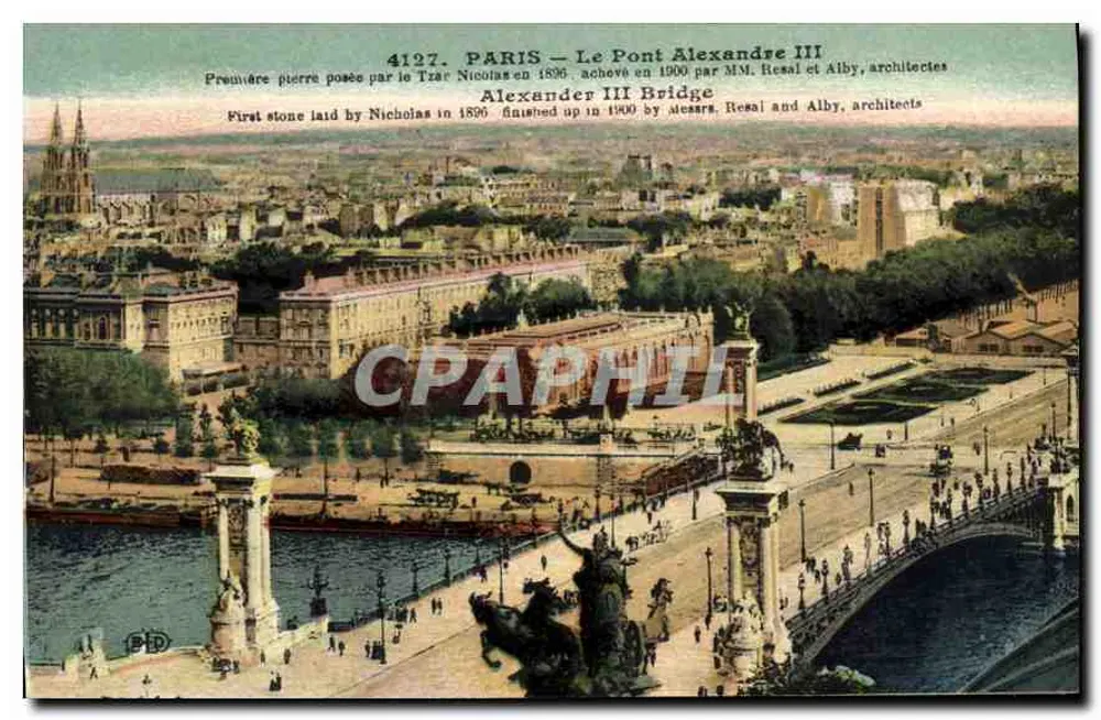 Paris — Der Alexandre-III-Brücke — n° 4127 - Vorderseite