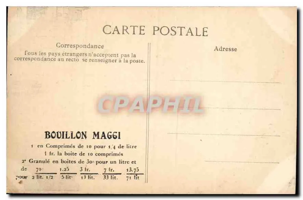 PARIS — Les Invalides — Maggi - Verso