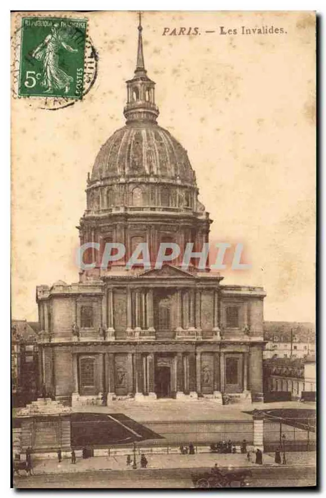 Paris — Os Invalidos — Editor não identificado, número de série não visível - Frente