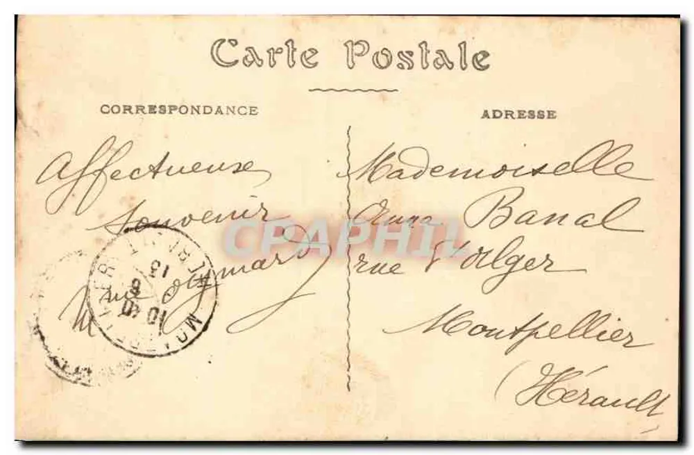 Paris — Os Invalidos — Editor não identificado, número de série não visível - Verso