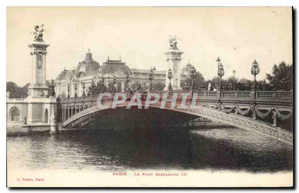 Paris - O Ponte Alexandre III — A. Taride, Paris - Frente
