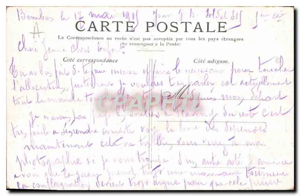 Paris — Catedral de Notre-Dame - Verso