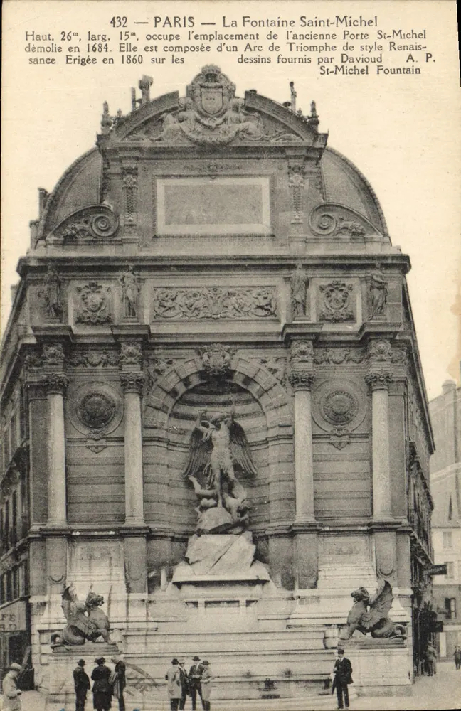Paris — Fonte Saint-Michel — editor A. P. (n° 432) - Frente