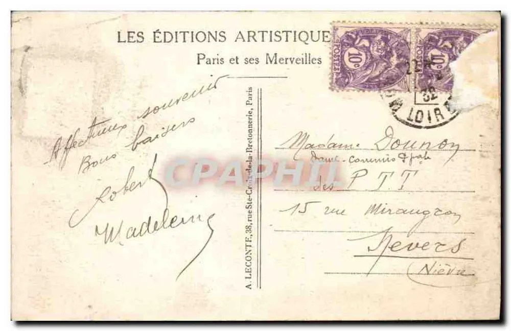 Paris — Perspectiva sobre o Ponte Alexandre — Les Éditions Artistique - Verso
