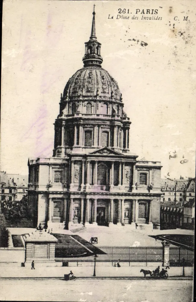 O Dôme dos Invalidos — Paris — C. M. n° 261 - Frente