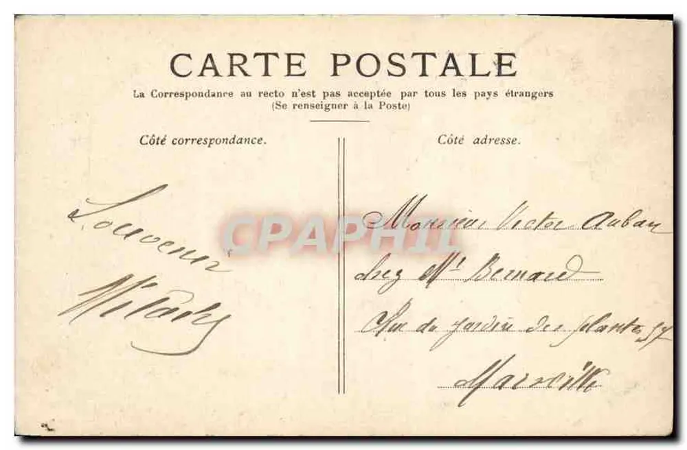 O Petit-Palais, Champs-Élysées — Paris — editor desconhecido, número de série não visível - Verso