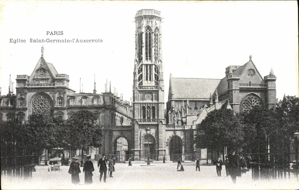 Chiesa di San Germain l'Auxerrois — Parigi — editore non identificato - Recto