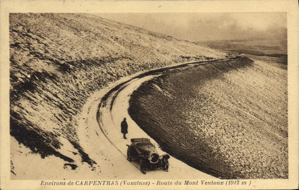 Environs de CARPENTRAS (Vaucluse) — Estrada do Mont Ventoux (1912 m) — Editor não visível - Frente