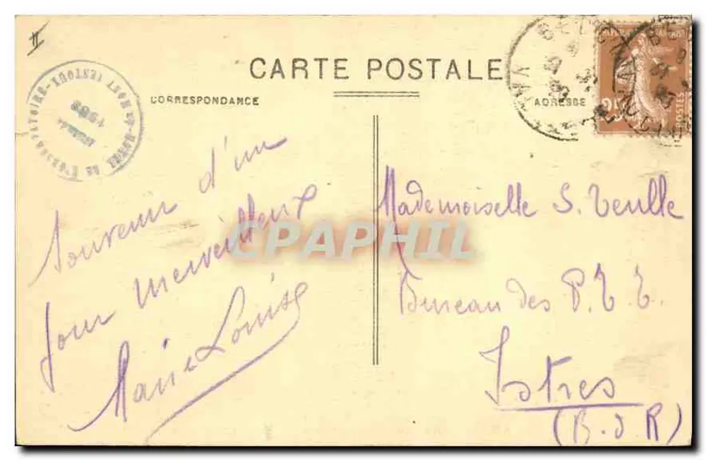 Environs de CARPENTRAS (Vaucluse) — Estrada do Mont Ventoux (1912 m) — Editor não visível - Verso