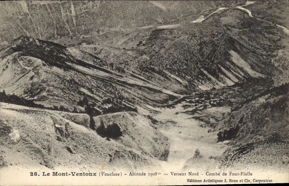 Mont-Ventoux (Vaucluse) — Nordhang — Combe de Font-Fiolle — Éditions Artistiques J. Brun et Cie, Carpentras - Vorderseite