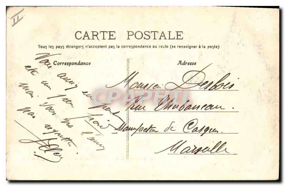 Der MONT-VENTOUX unter Schnee (Höhe 1.908 Meter) — Die Wetterinstrumente — Verlag J. Bran et Cie, Carpentras - Rückseite