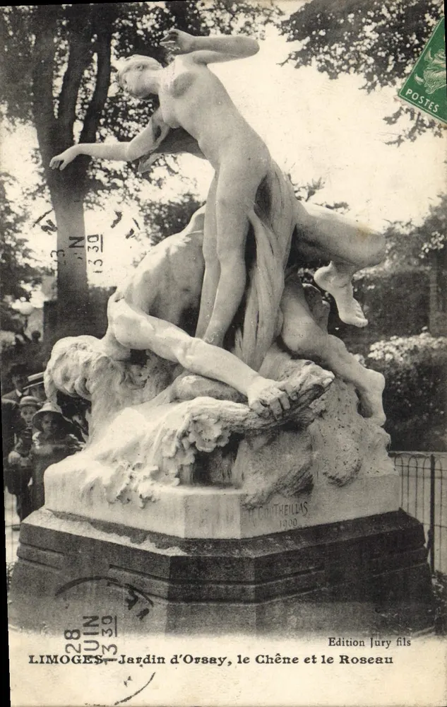 Limoges - Garten von Orsay, der Eiche und das Rohr — H. Cothellias, 1900 — Edition Jury fils - Vorderseite