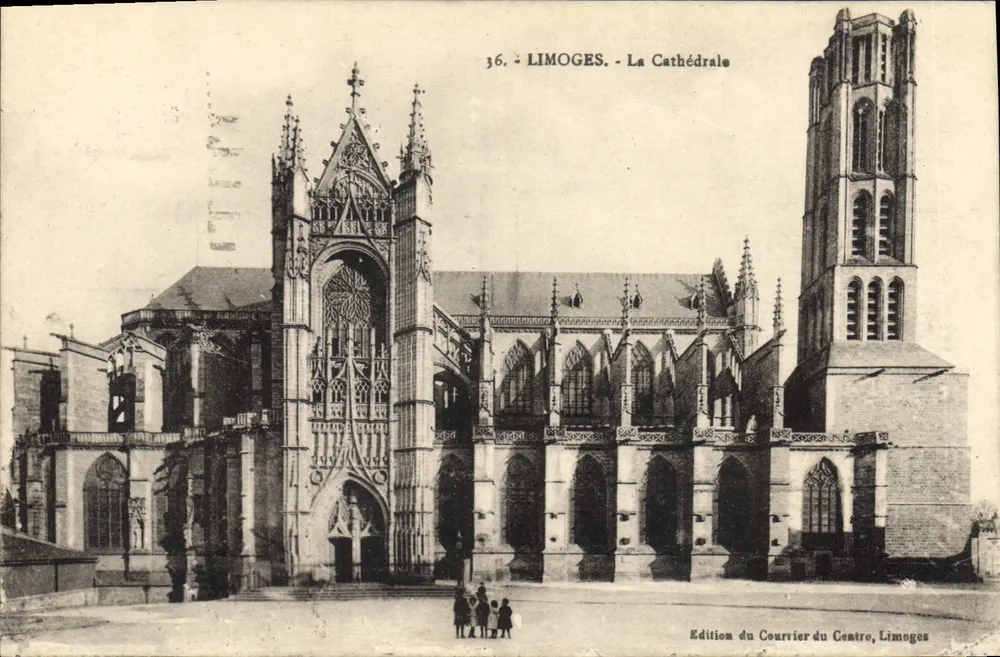 Limoges - A Catedral — Edição do Correio do Centro, Limoges, n°36 - Frente