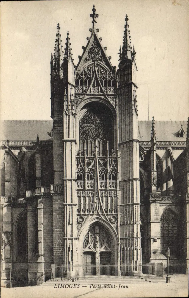 Limoges — Porte Saint-Jean — Wyd. Bourrechot, Limoges - Awers