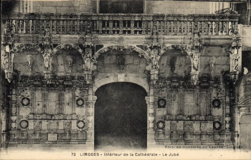 Limoges - Innenansicht der Kathedrale - Der Jubé - Vorderseite