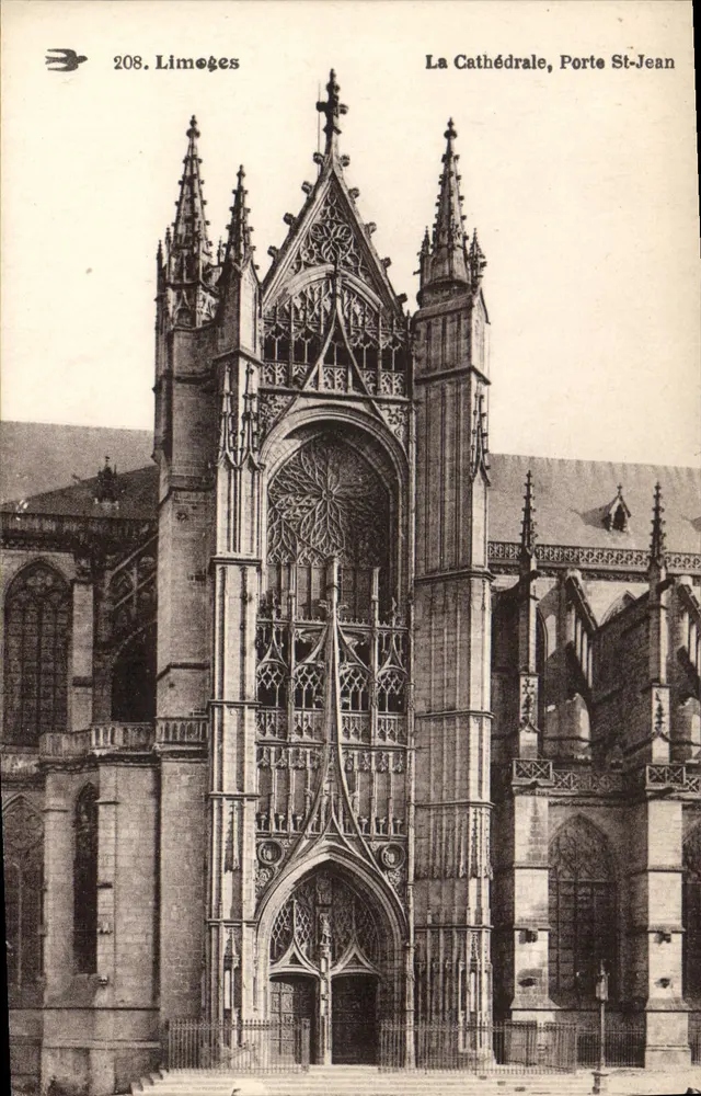 Limoges — Die Kathedrale, Tor Saint-Jean — Limoges, n°208 - Vorderseite
