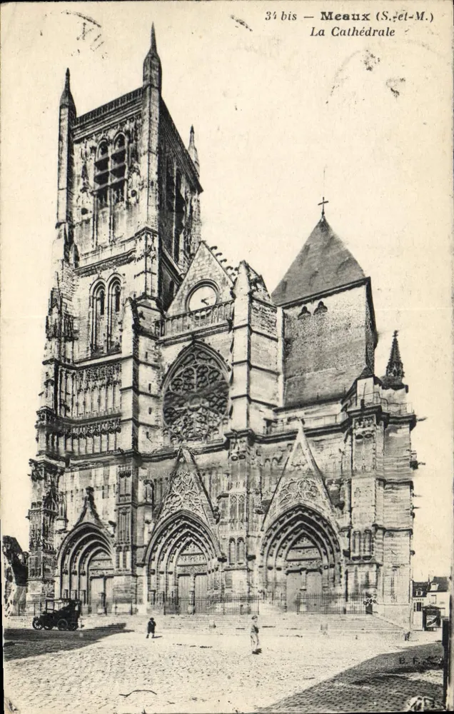 Meaux (S.-et-M.) — A Catedral — B. F. Editor, n° 34 bis - Frente