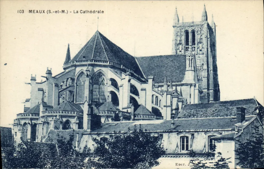 Meaux (S.-et-M.) - A Catedral — Édit. J. - Frente