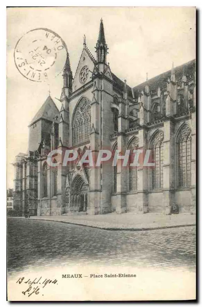 Meaux — Praça Saint-Etienne — editor desconhecido, número de série não visível - Frente