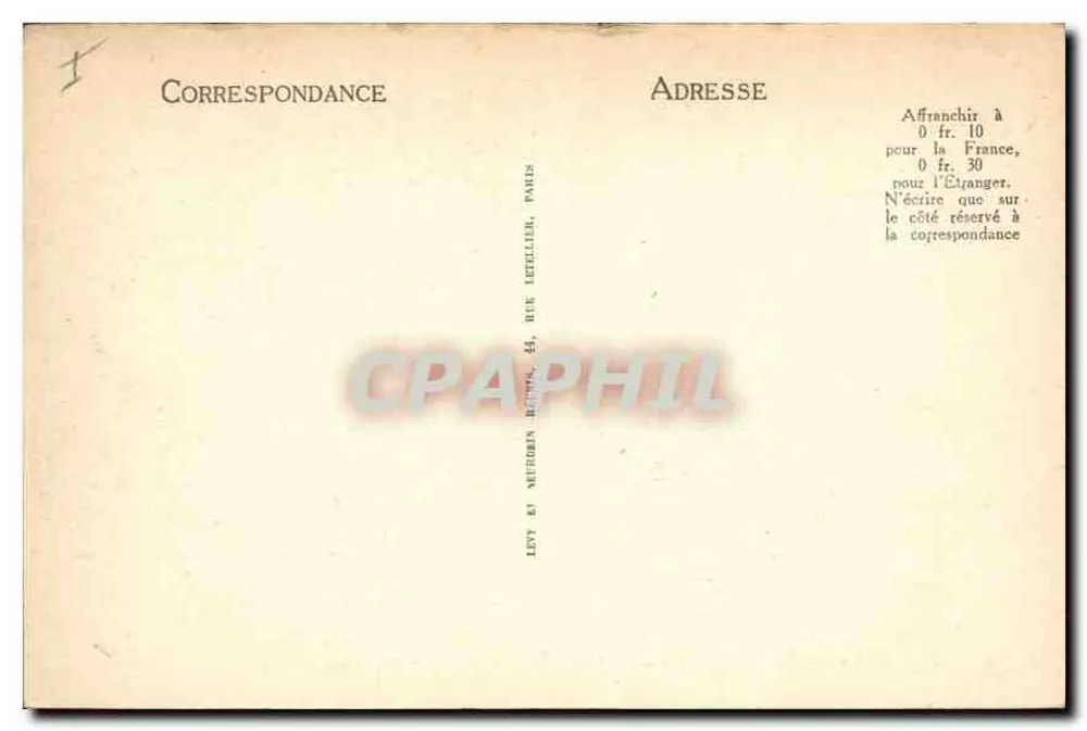 Meaux - Ehemaliges Bischofsschloss - Pavillon de Travail de Bossuet — LL, n°86 - Rückseite