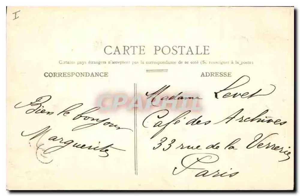 Estátua de Bossuet — Meaux — editor não visível - Verso