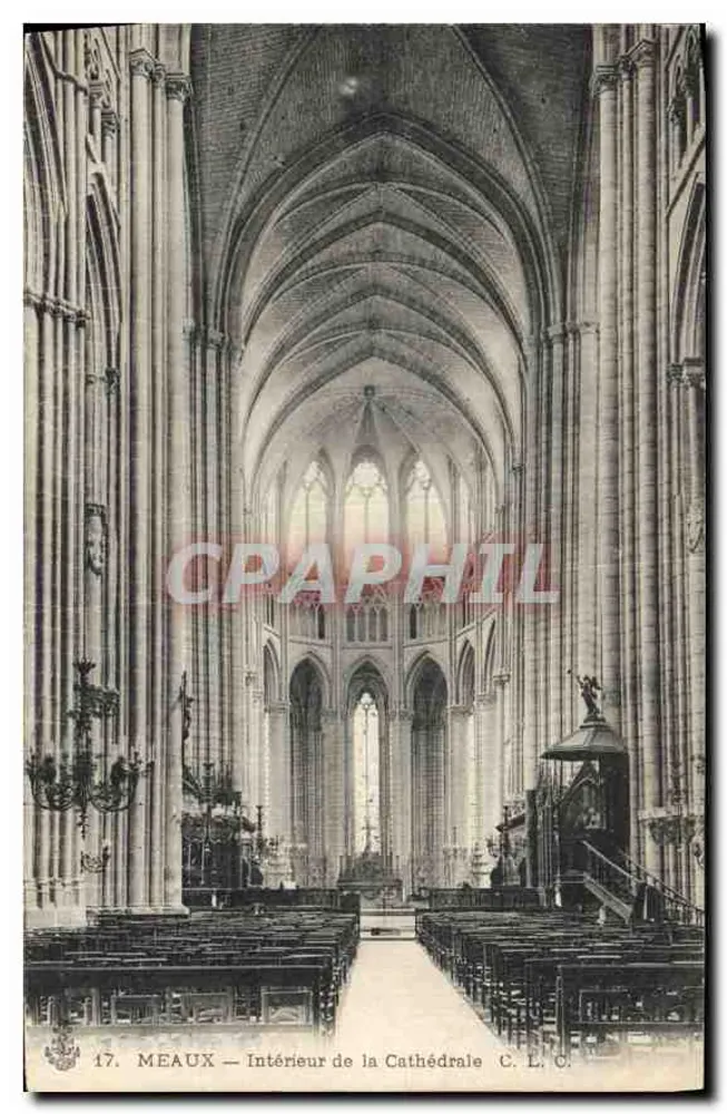 Meaux — Binnenkant van de Kathedraal — C. L. C. n°17 - Voorkant