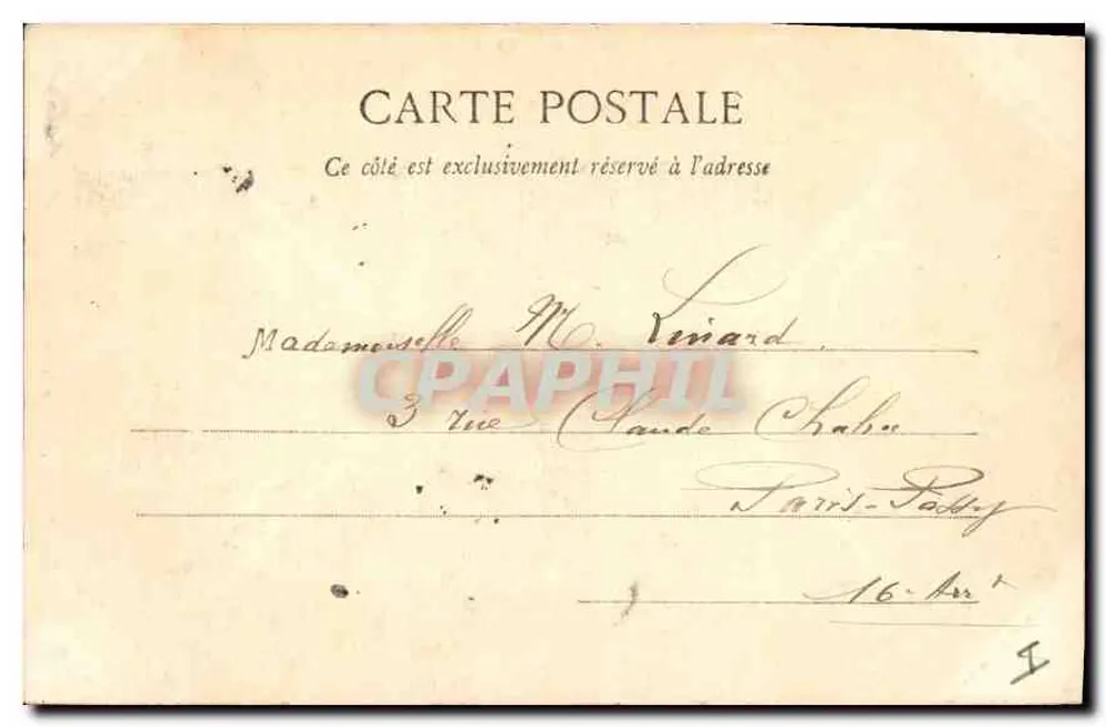 Méaux - Estátua de Bossuet — editor anônimo, n° de série não visível - Verso