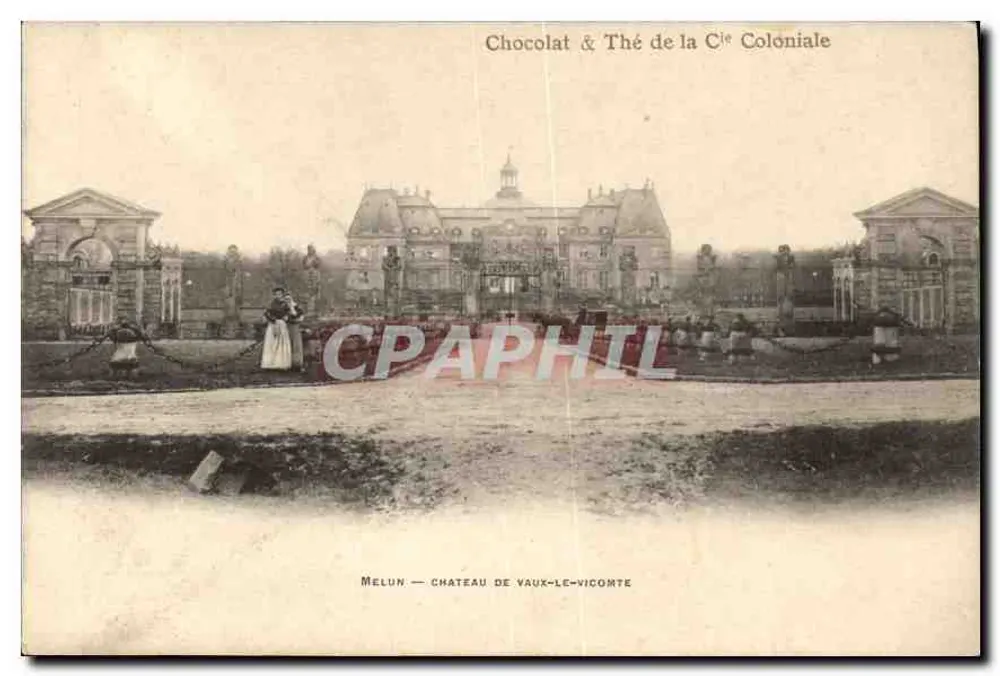 Melun — Kasteel van Vaux-le-Vicomte — Chocolade & Thee van de Koloniale Maatschappij - Voorkant