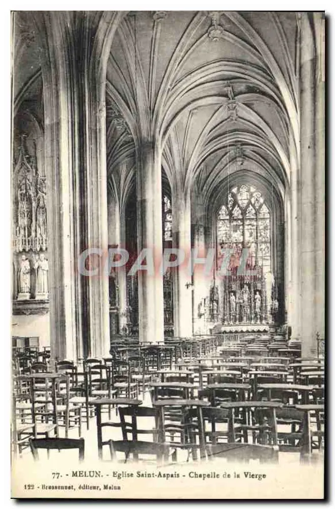Melun - Kirche Saint-Aspais - Kapelle der Jungfrau - Vorderseite