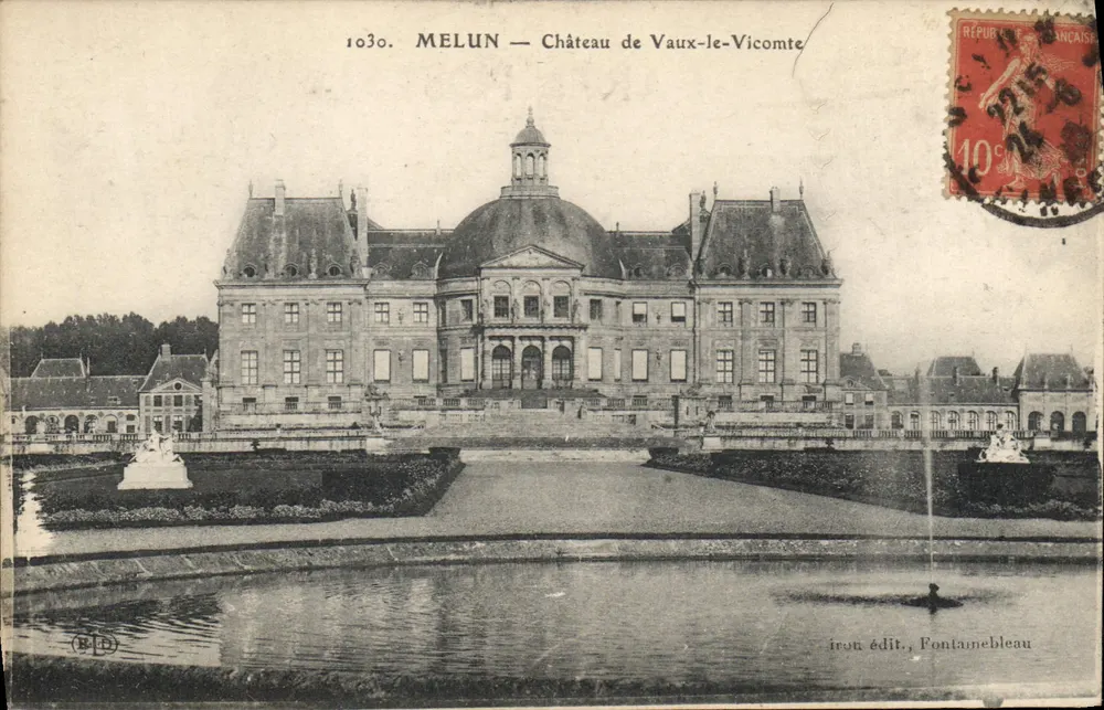 Melun — Castelo de Vaux-le-Vicomte — iron édit., Fontainebleau - Frente