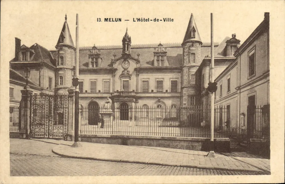 Melun — O Palácio de Justiça — editor desconhecido, n° 13 - Frente