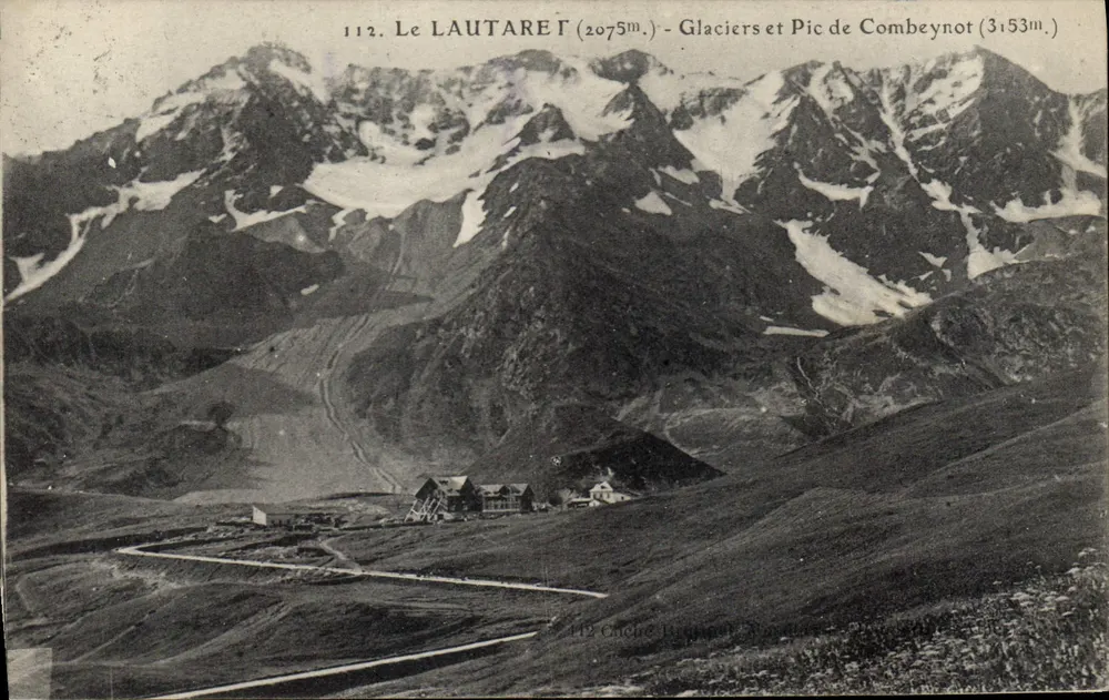 Der LAUTARE (2075m) - Gletscher und Pic de Combeynot (3153m) — A.F. Lacian, Toulouse - Vorderseite