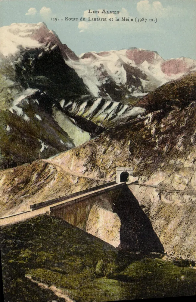 Route de Lautaret und der Meije (3987 m.) — Die Alpen — Fournier, Gap, Nr. 149 - Vorderseite