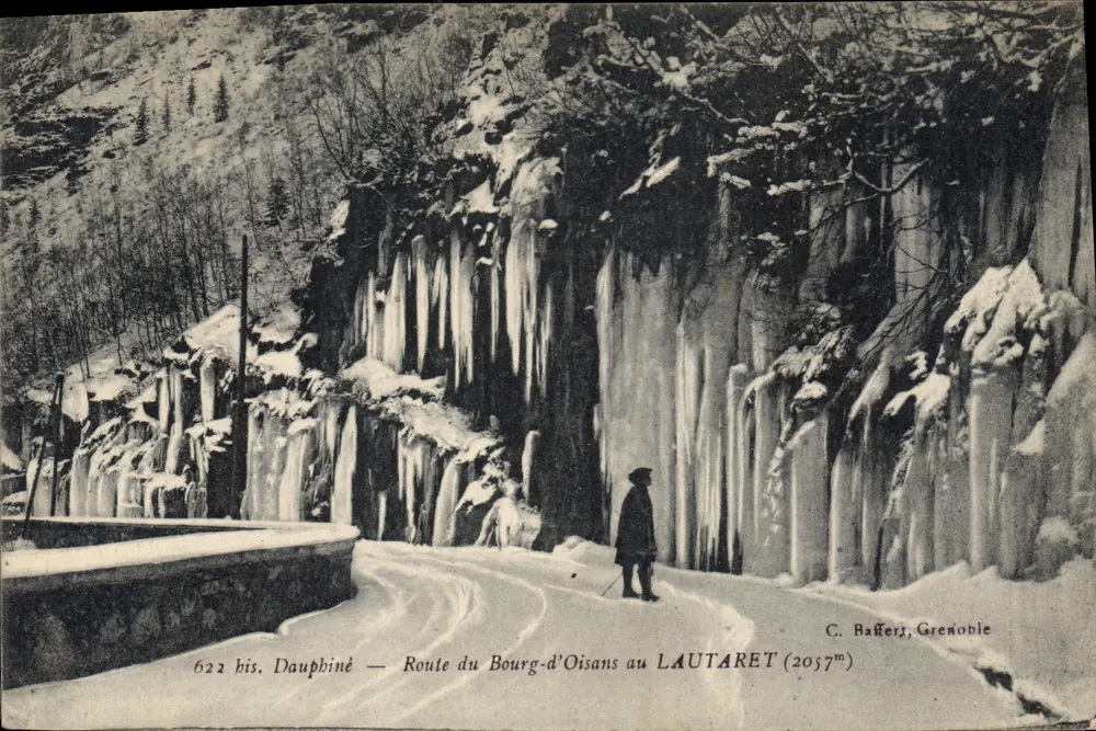 Route du Bourg-d'Oisans au Lautaret — Dauphiné — C. Baffers, Grenoble - Vorderseite