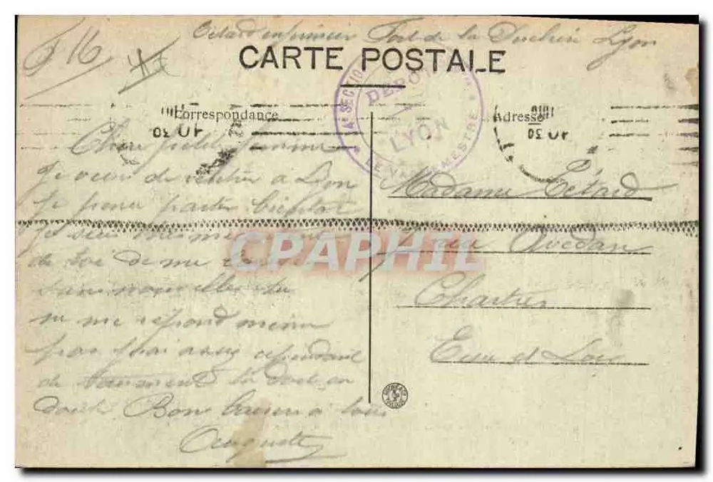 Route du Bourg-d'Oisans au Lautaret — Dauphiné — C. Baffers, Grenoble - Rückseite