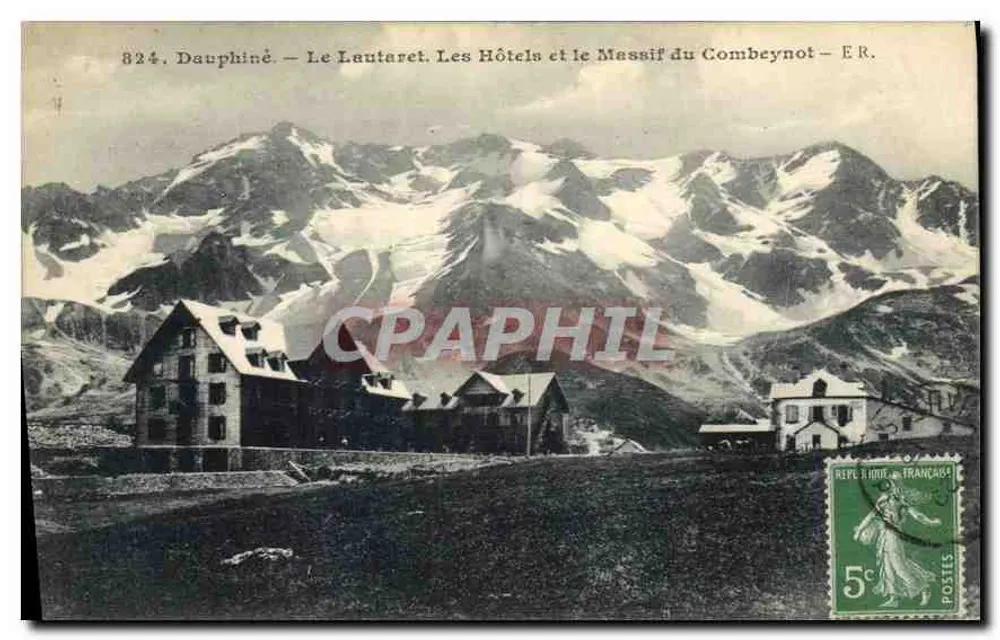 Le Lautaret — Die Hotels und der Combeynot-Massiv — E.R. - Vorderseite