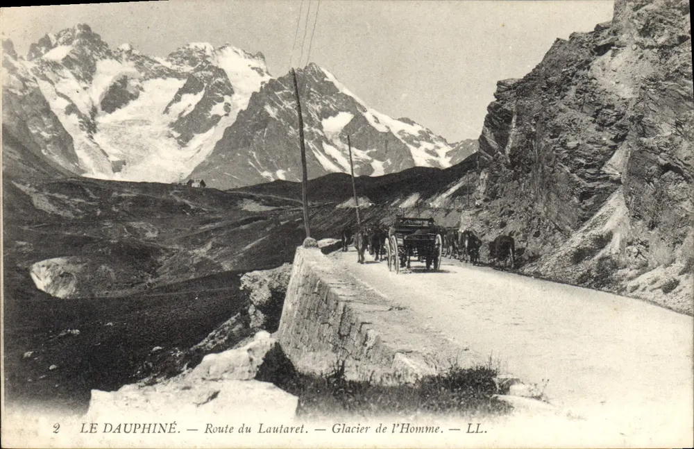 Das Dauphiné — Route du Lautaret — Glacier de l'Homme — LL - Vorderseite
